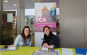 ISabelle de SAB 22, Nathalie de SAB 56, lors du forum santé GH CEntre Bretagne